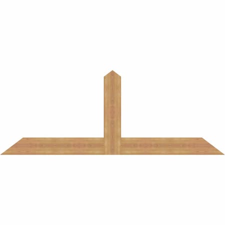 Ekena Millwork Portland Smooth Timber Gable Bracket, Western Red Cedar, 72"W x 27"H x 1 1/2"D x 5 1/2"F, 9/12 Pitch GBW072X27X0206POR00SWR